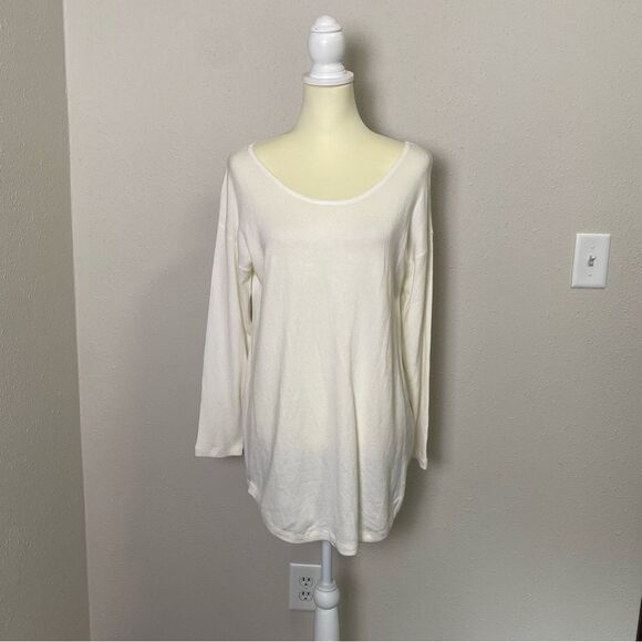 Soft Surroundings Margulies Tunic Sweater In Ivory Pearl Women's Size Small - Picture 3 of 14